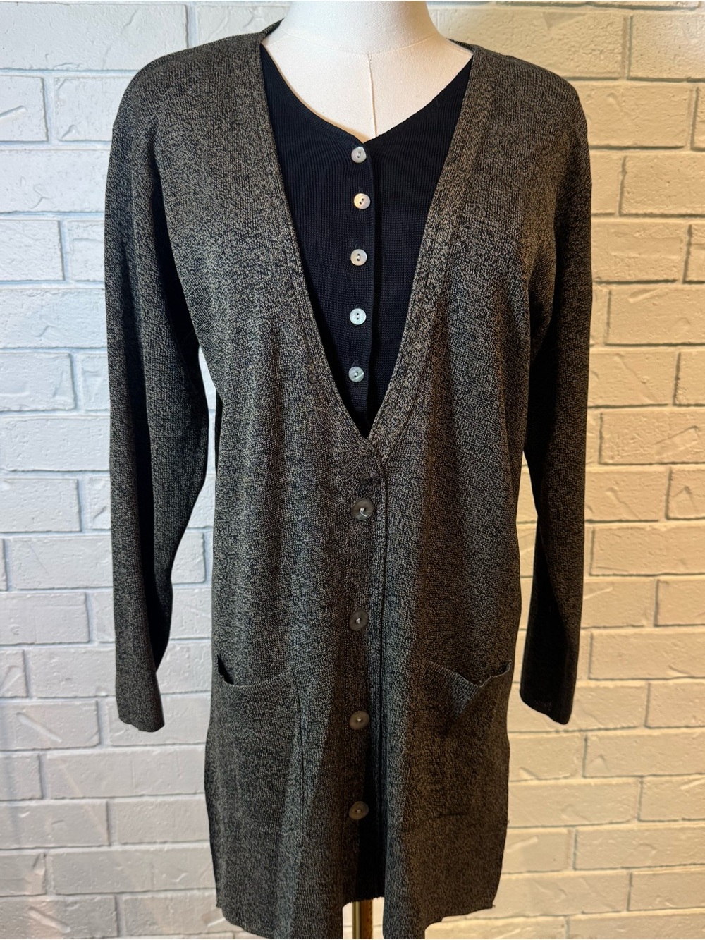 Vintage 80s 90s Leslie Gifford 100% Silk Double Layer Tunic Sweater Womens S